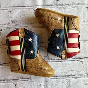 Old West Babybooties Soft Shoes American flag western